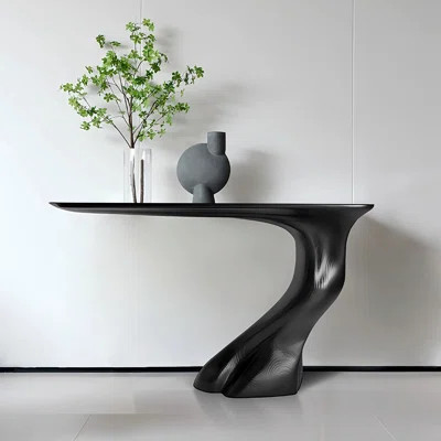 55.91"High-end Artistic Boxwood Solid Wood Entrance Console Table | Wayfair North America