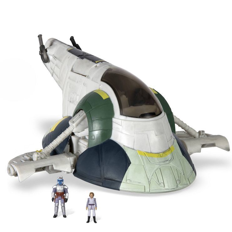 Star Wars Micro Galaxy Squadron Jango Fett's Starship 7" Vehicle & Figures (Target Exclusive) | Target
