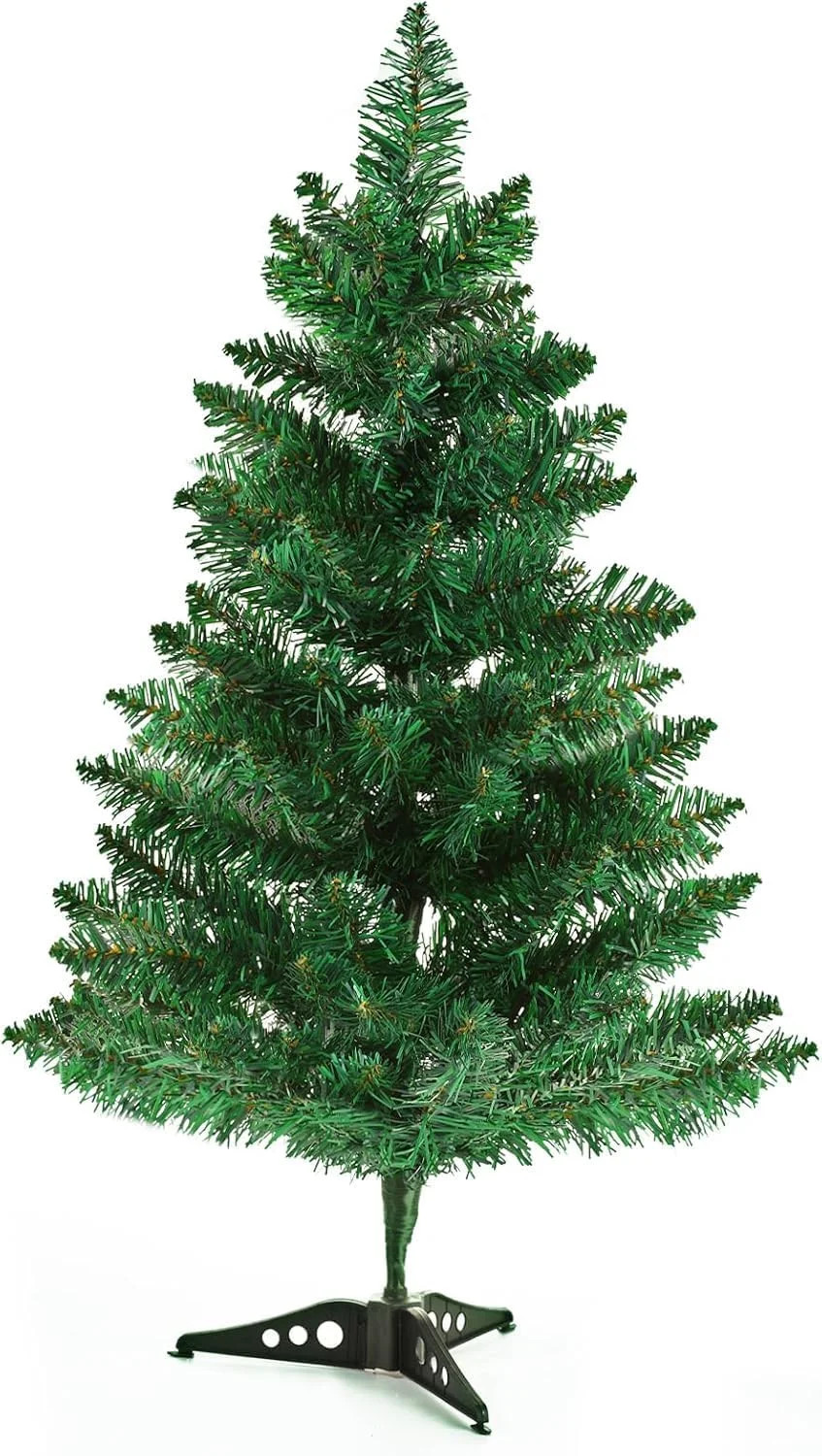 2FT Artificial Christmas Tree Tabletop Christmas Tree with Plastic Stand Mini Xmas Pine Tree for ... | Walmart (US)