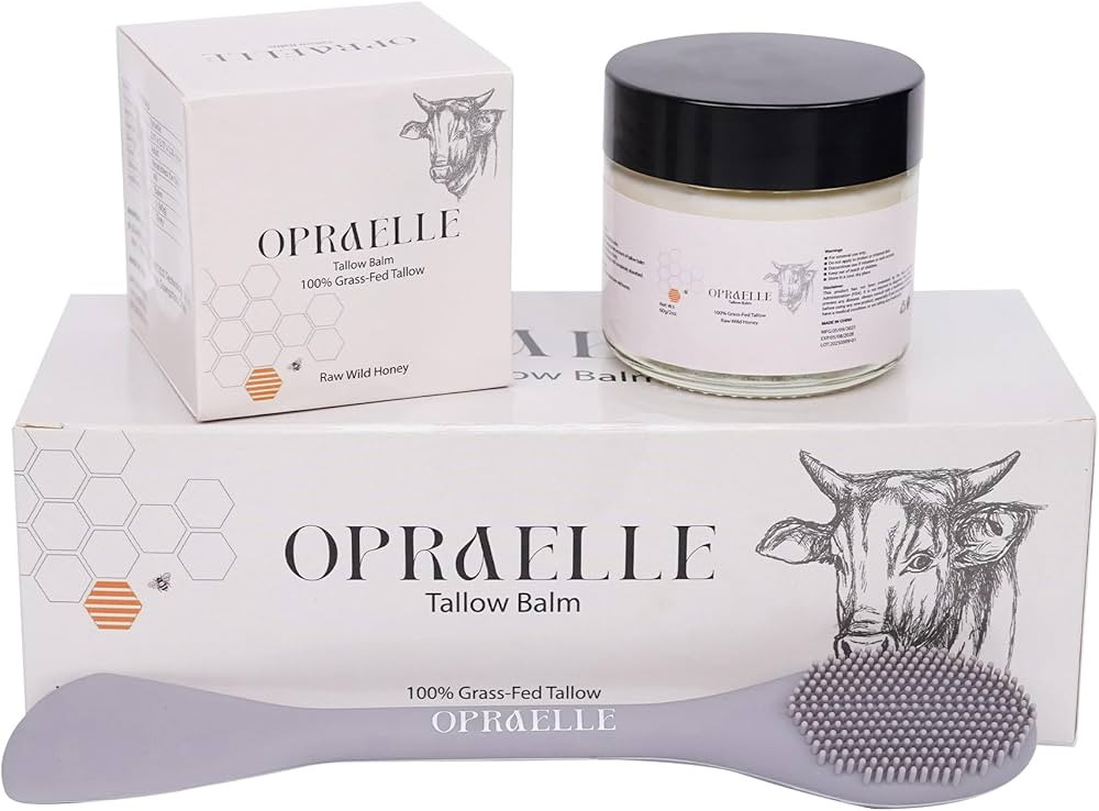 Beef Tallow Moisturizer for Face & Body – Tallow & Honey Balm for Deep Hydration – 100% Natur... | Amazon (US)