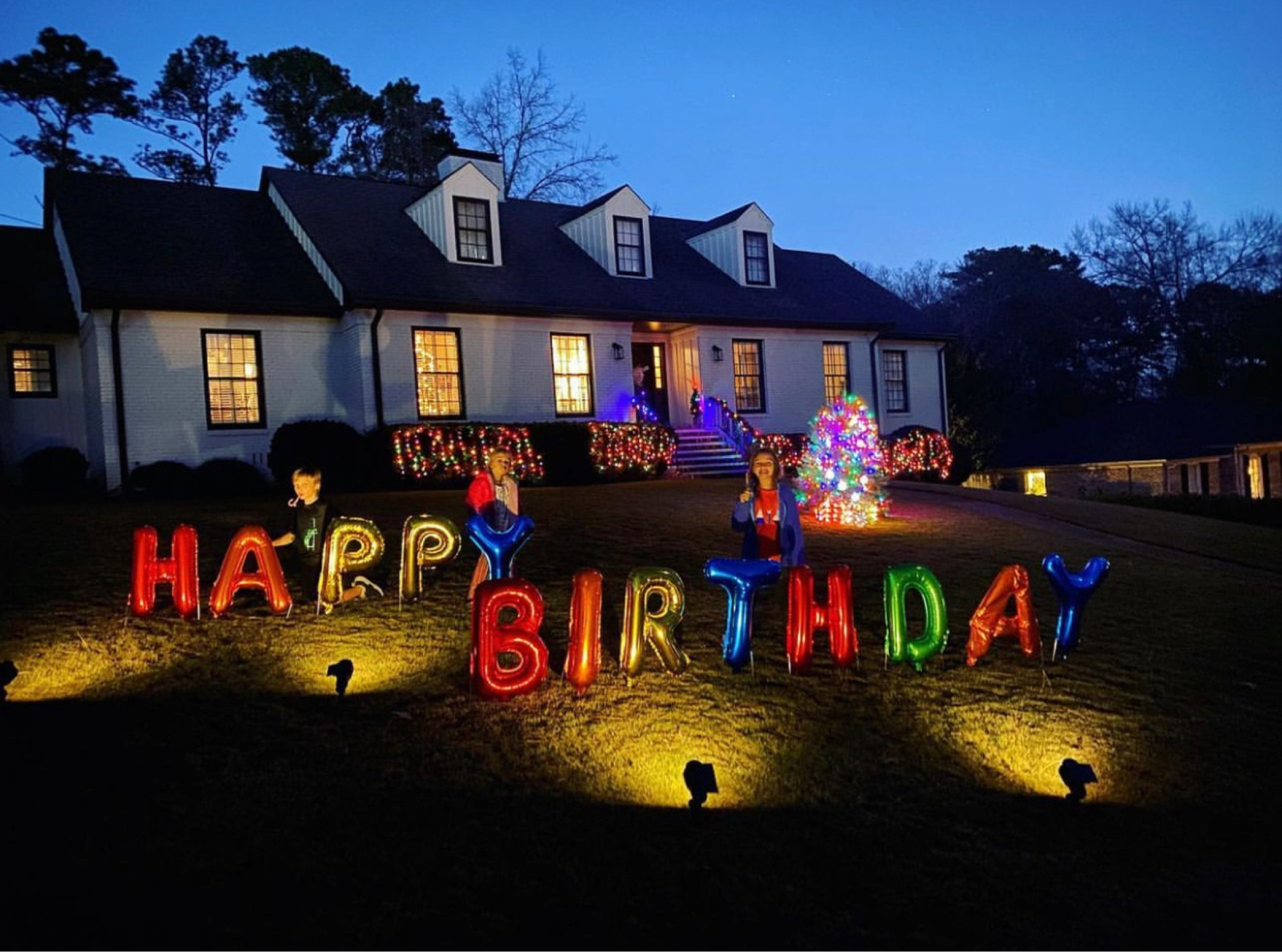 Have a Christmas baby like me? I work extra hard to make his birthday stand out! This birthday yard sign was super fun! One of the letters came popped, they always do when I buy balloon letters 😅 I just put clear packaging tape on the hole & it does the trick!

#LTKfamily #LTKhome #LTKparties