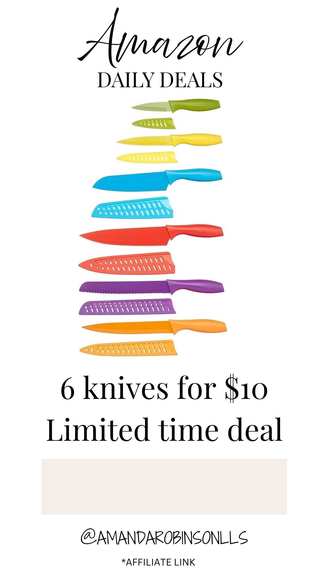 Amazon daily deals 
Knives

#LTKSaleAlert