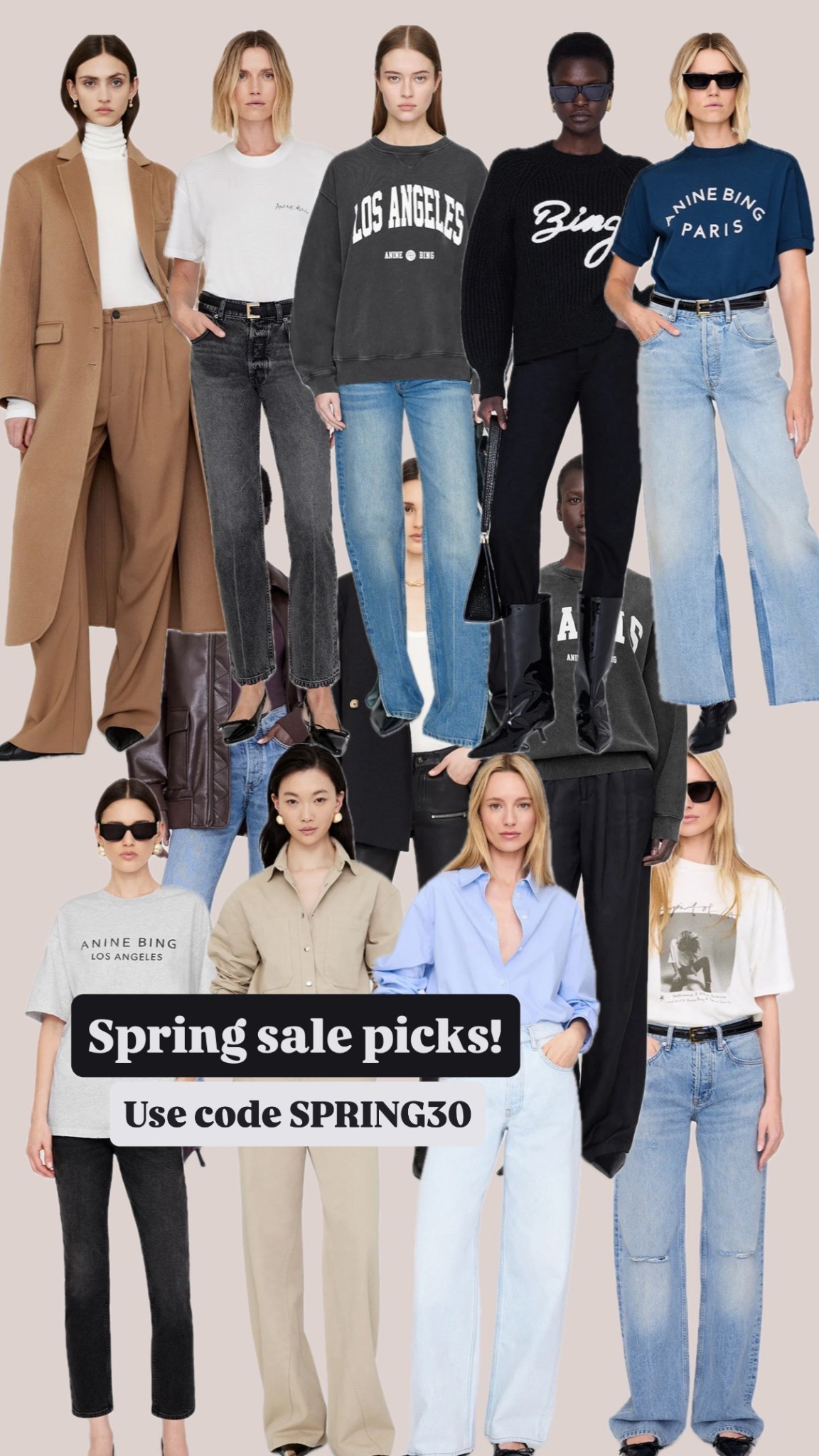 Use code SPRING30
Sale picks
Anine bing
Spring sale 

#LTKgrwm #LTKSaleAlert #LTKootd