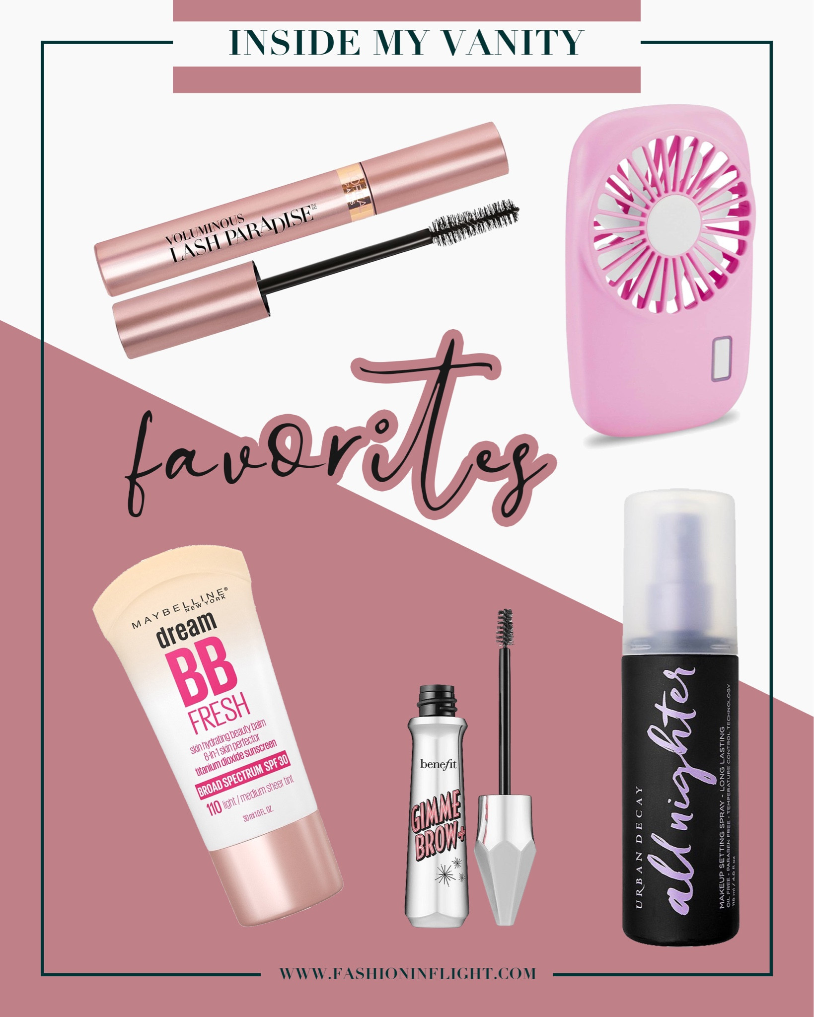 Take a peak inside my vanity and see some of my most used/repurchased products. I resisted picking up this fan for so long, but I’m officially fully addicted and don’t even travel without it!

#LTKFind #LTKunder50 #LTKbeauty