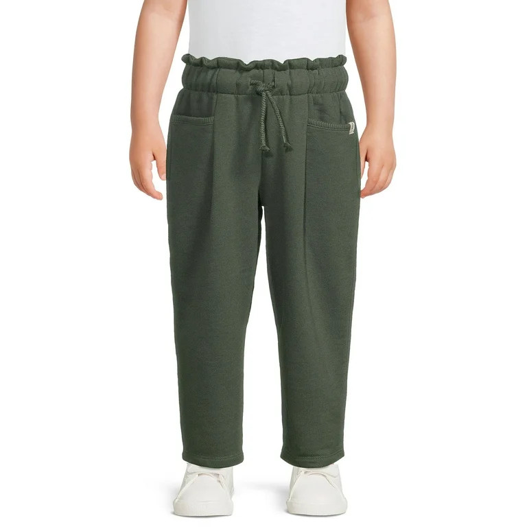 easy-peasy Toddler Girl French Terry Paperbag Pant, Sizes 12 Months-5T | Walmart (US)