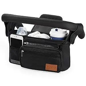 Momcozy Universal Stroller Organizer with Insulated Cup Holder Detachable Phone Bag & Shoulder St... | Amazon (US)