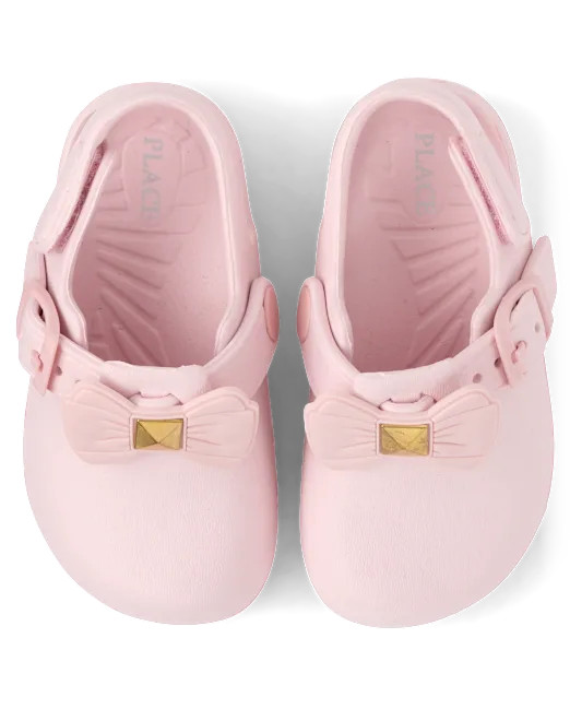 Toddler Girls Bow Clogs - pink | The Children's Place