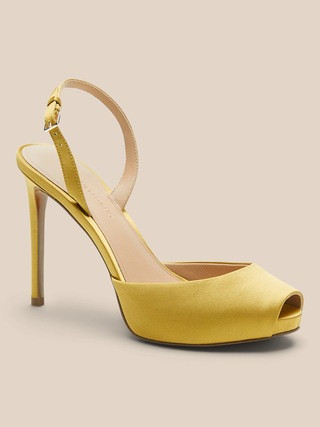 Slingback Peep-Toe Heel | Banana Republic (US)