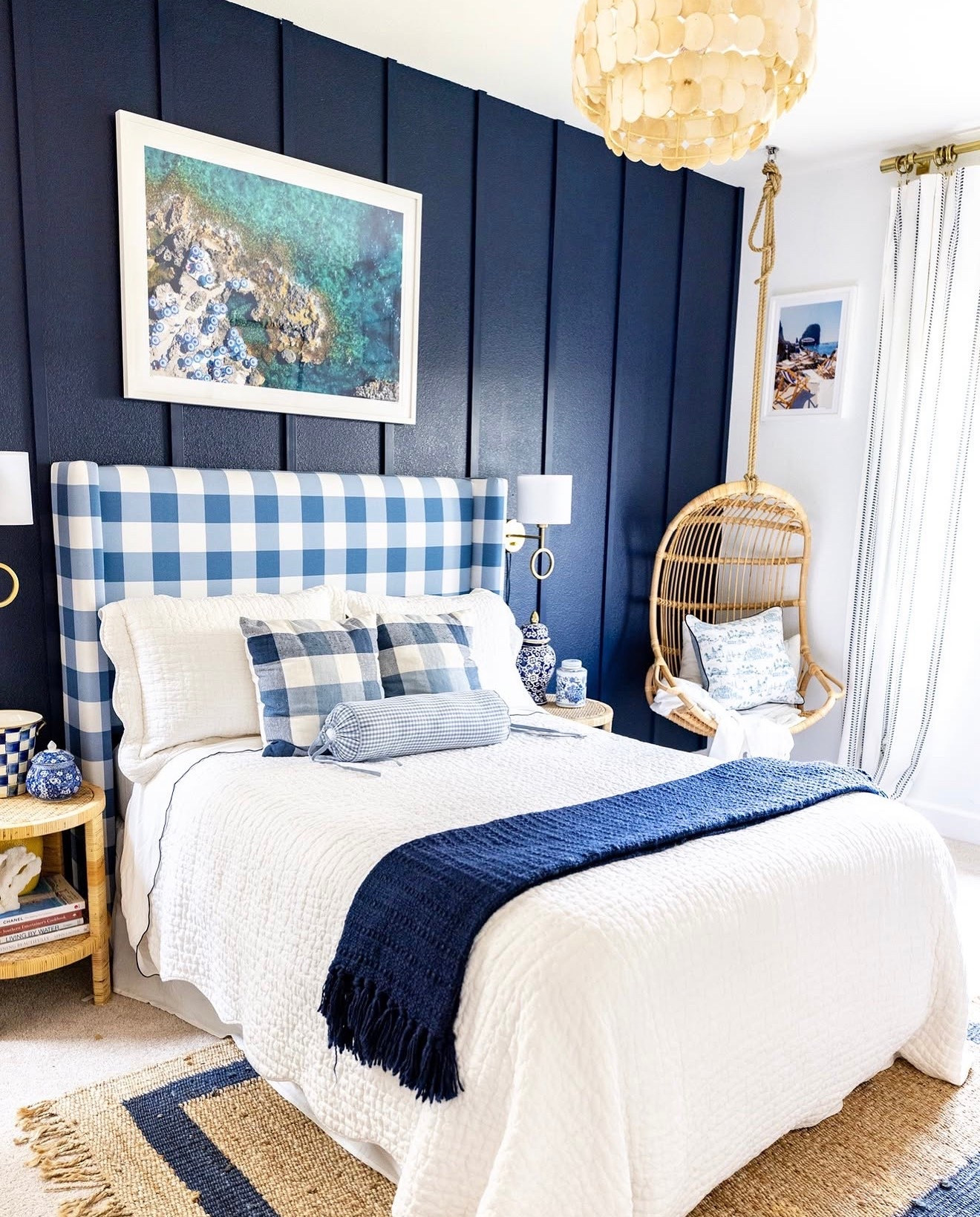 Quiet moments in our moody blue guest bedroom #homedecor #bedroomdecor 

#LTKHome