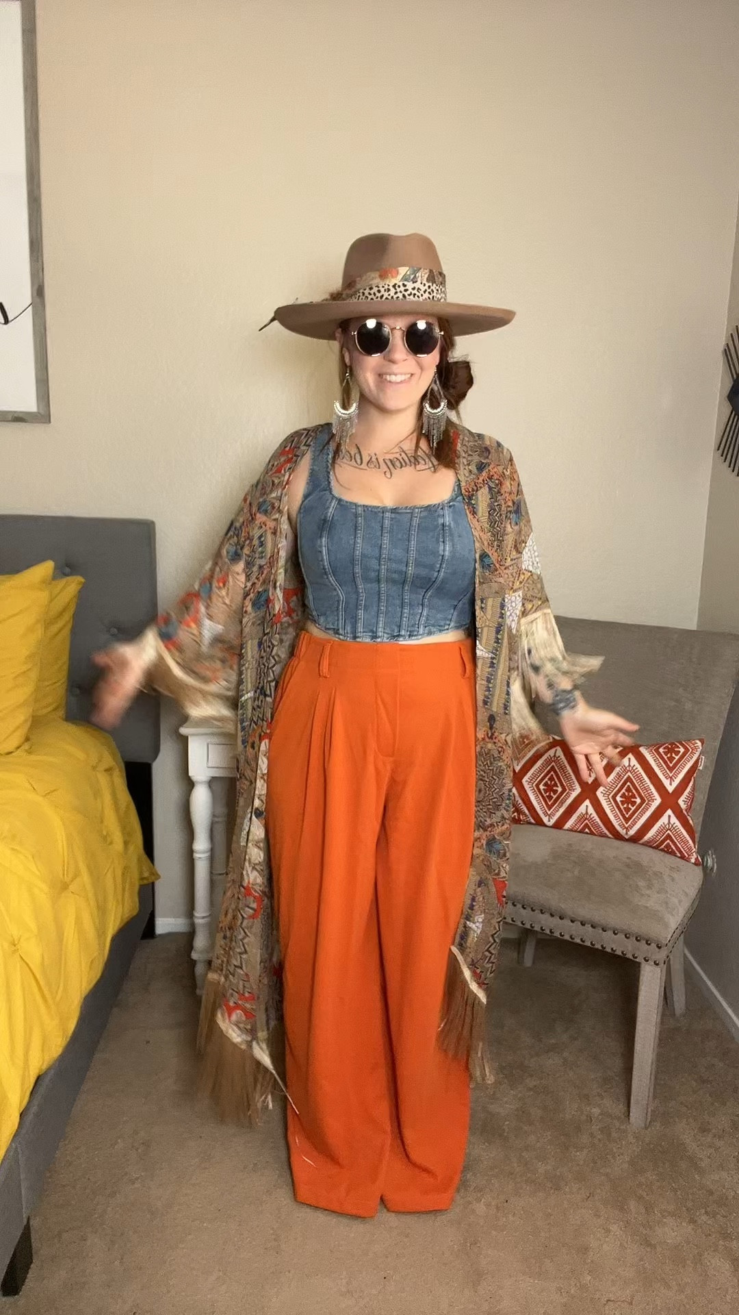 Sooooo many ways you can style these Halara wide leg waffle pants. For work, for casual, for life, these are the perfect most comfy pants. True to size or size up for more flowyness. #LTKFallSale Use my code AMBERW11 to save on the pants. 

#LTKSaleAlert #LTKStyleTip