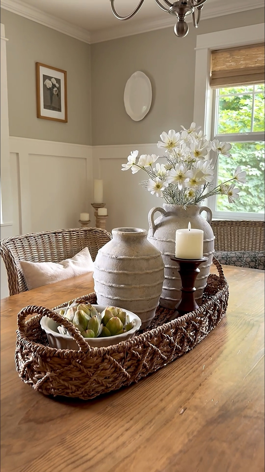 A late summer centerpiece that whispers ease and warmth ✨
I layered soft faux cosmos in a vintage-style olive pot, paired with a woven basket, a rechargeable lamp for a cozy glow, and a few artichokes for texture and charm. This combo brings that effortless, lived-in beauty I love—perfect for these in-between summer and fall days.

🌸 Faux florals that feel real
🫒 Aged olive pot for European flair
🌾 Natural textures with the basket
💡 Cordless glow for ambient lighting
🌿 Artichokes for a touch of the unexpected

It’s moody, relaxed, and quietly collected—just how I want my home to feel this time of year.

#LTKSeasonal #LTKStyleTip #LTKHome