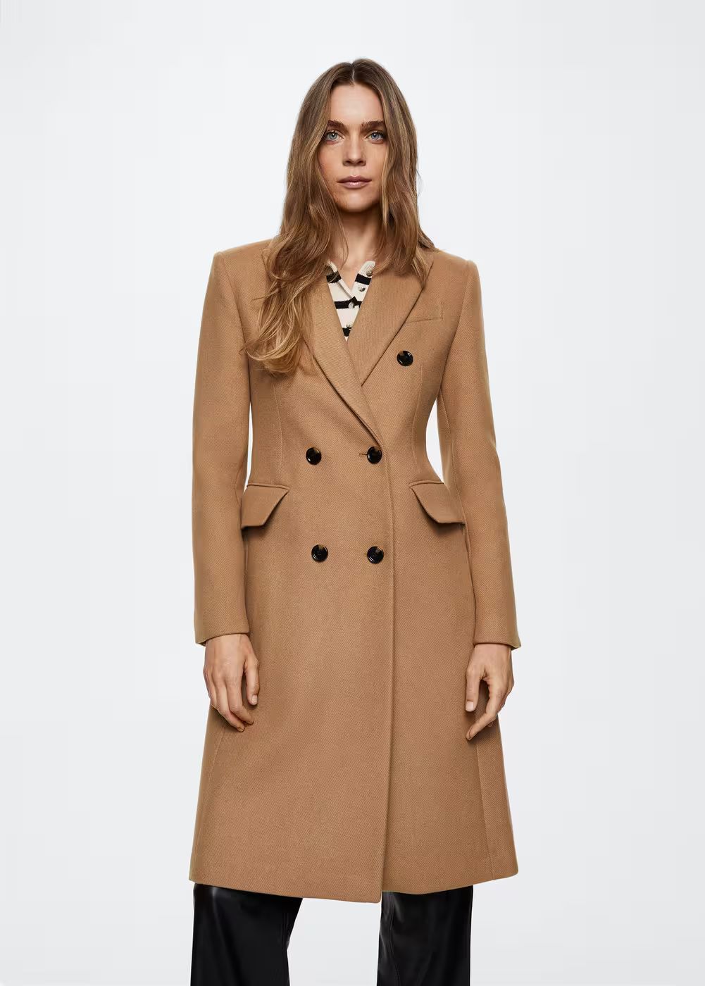 Tailored wool coat -  Women | Mango United Kingdom | MANGO (UK)