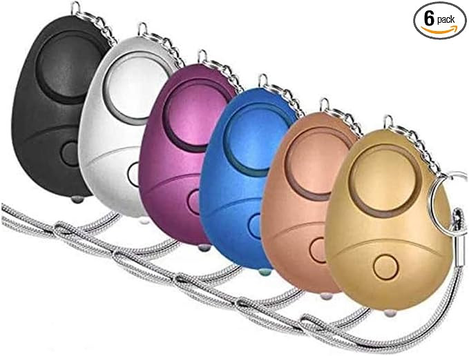 KOSIN Personal Safety Alarm, 6 Pack 140DB Personal Security Alarm Keychain with LED Lights, Emerg... | Amazon (US)
