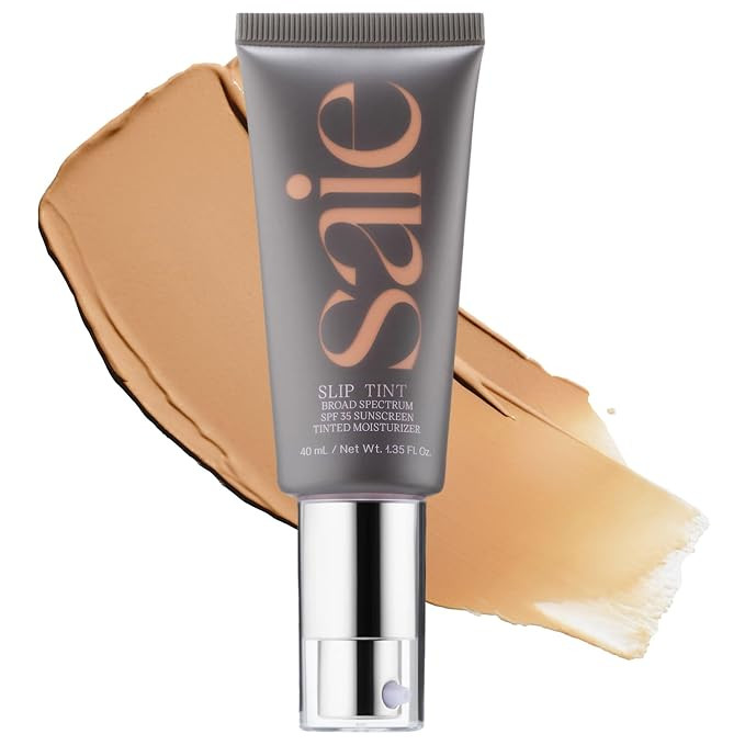 Saie Slip Tint Tinted Moisturizer with SPF 35 - Light Coverage, Glowy Skin Tint & Mineral Sunscre... | Amazon (US)