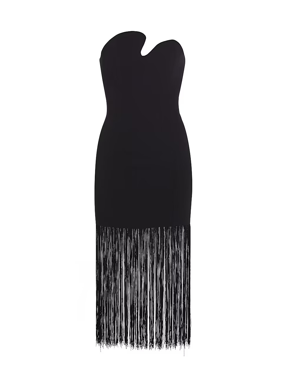 Puzzle Fringe-Trimmed Strapless Midi-Dress | Saks Fifth Avenue
