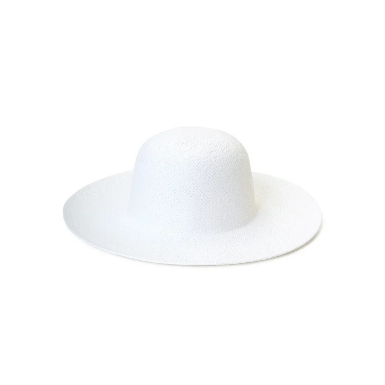 Time and Tru Women's Two Toned Straw Hat | Walmart (US)