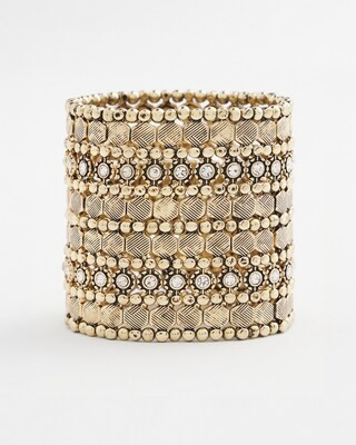 Gold Tone Stretch Cuff Bracelet | Chico's