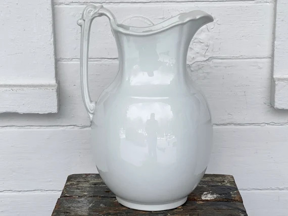 Ironstone Pitcher  1880s John Edwards Ironstone Pitcher  | Etsy | Etsy (US)