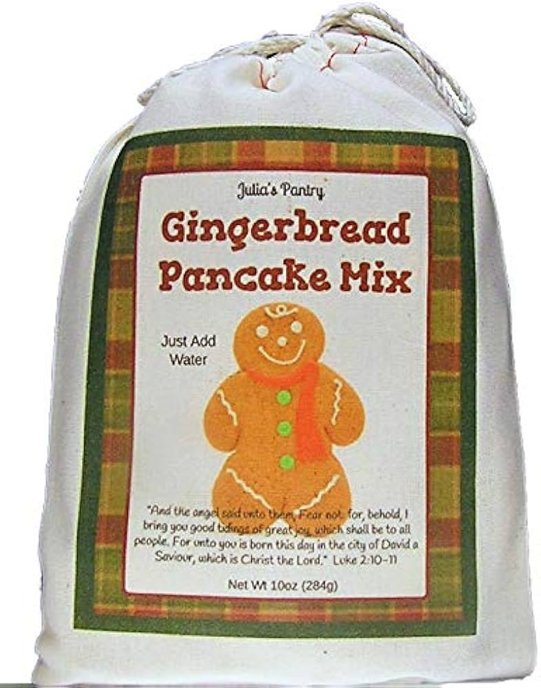 Gingerbread Pancake Mix, 10oz Cloth Gift Bag, Made from Scratch Recipe One Package | Amazon (US)