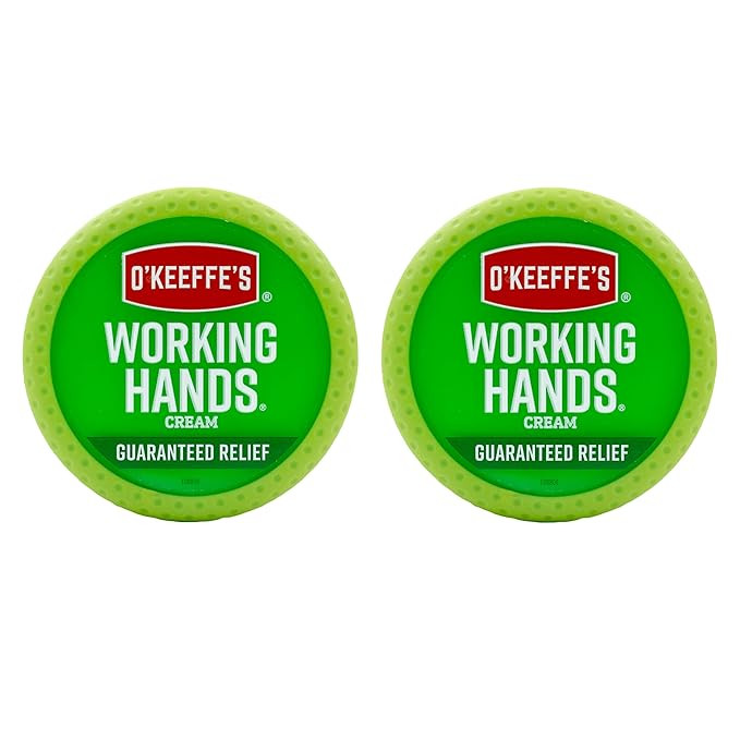 O'Keeffe's Working Hands Hand Cream for Extremely Dry, Cracked Hands, 3.4 Ounce Jar, (Pack 2) | Amazon (US)