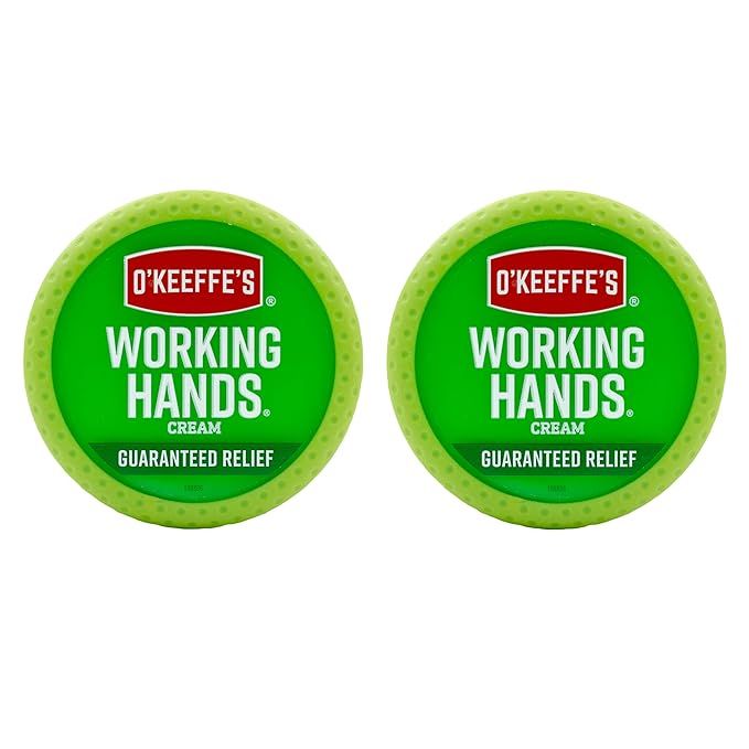 O'Keeffe's Working Hands Hand Cream for Extremely Dry, Cracked Hands, 3.4 Ounce Jar, (Pack 2) | Amazon (US)