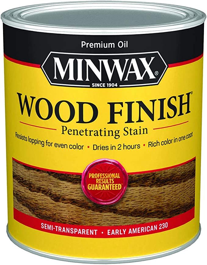 1 qt Minwax 70008 Early American Wood Finish Oil-Based Wood Stain | Amazon (US)