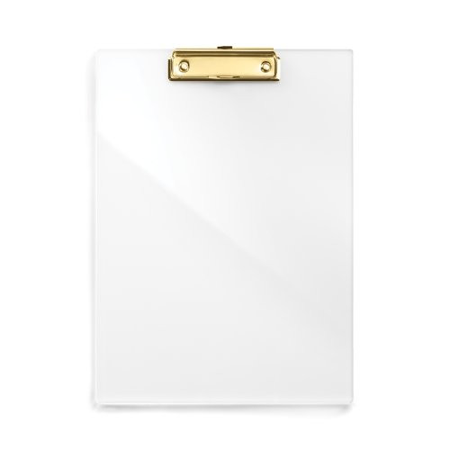 russell+hazel Acrylic Clip Board, Gold-Toned Hardware, 9” x 12” | Amazon (US)