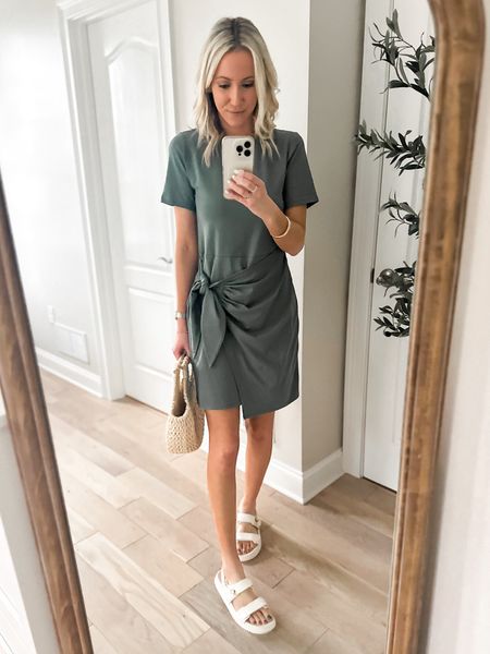 Target T-Shirt Wrap Dress 🚨only $20 on sale! This mini dress is a comfy and easy must-have dress! So versatile! 4 colors, xs-4x available. I’m wearing green in xs, fits tts. Sandals available in 4 colors, fit tts.

Spring dress, casual dress, teacher outfit, t-shirt dress, vacation dress, target dress, target shoes, target sandals, women’s sandals 


#LTKsalealert #LTKxTarget #LTKfindsunder50

#LTKStyleTip #LTKSaleAlert #LTKFindsUnder50