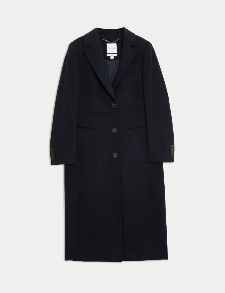 Pure Wool Longline Boyfriend Coat | Marks & Spencer (UK)