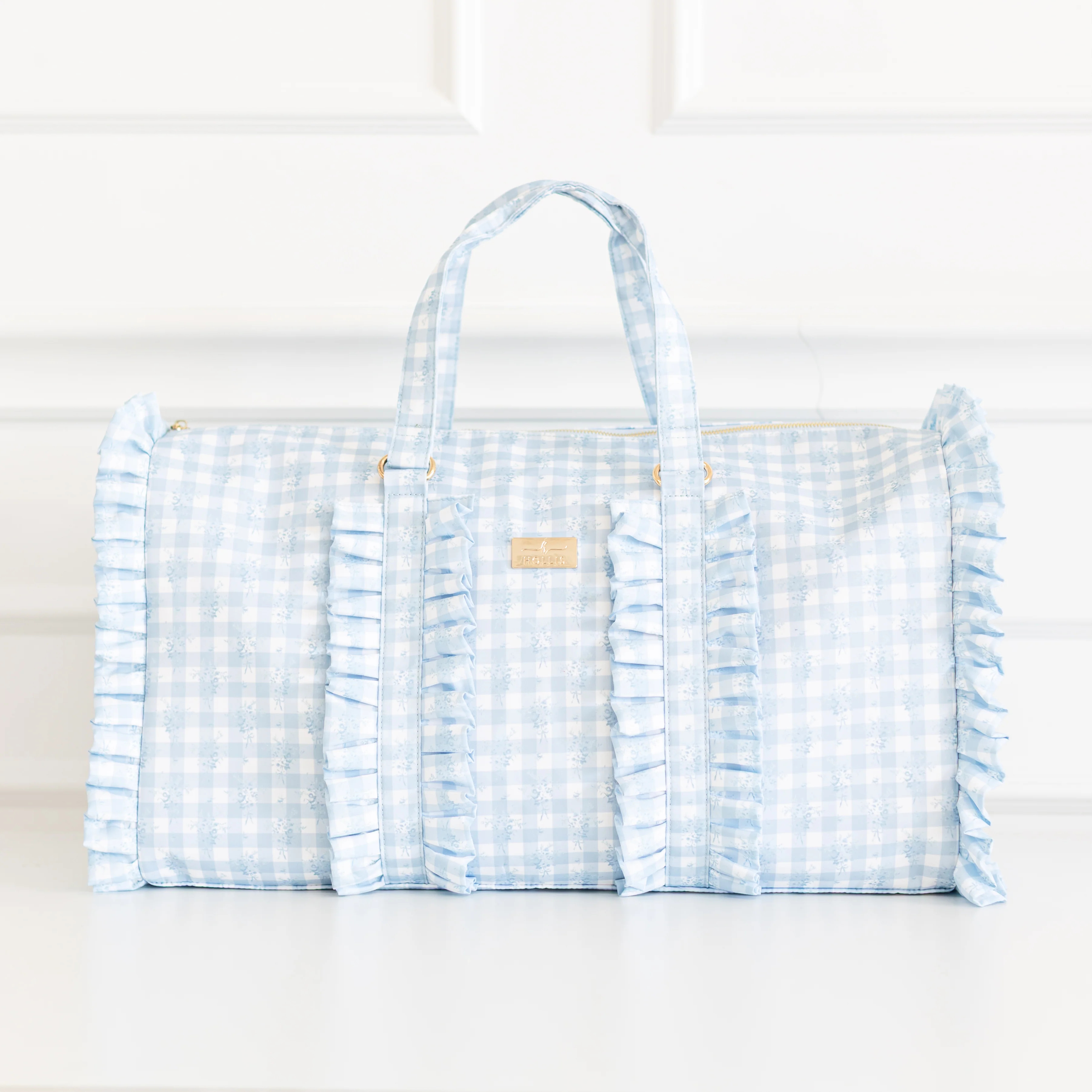 Ruffled Nylon Weekender | Hollis