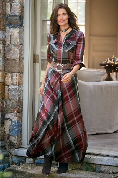 Women Terrific Tartan Dress | Soft Surroundings