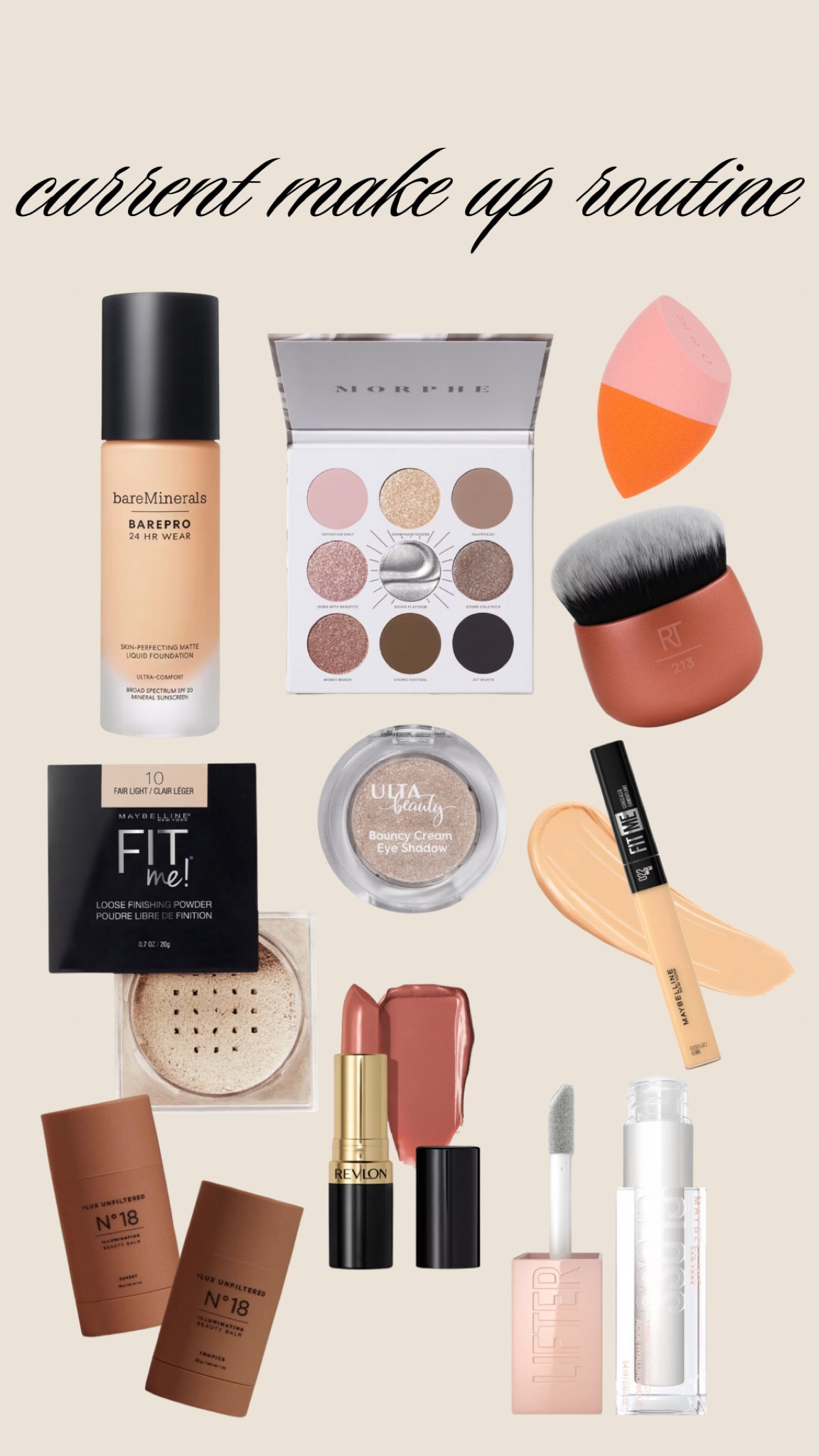 My current 5 minute make up routine! 💄 ✨ 