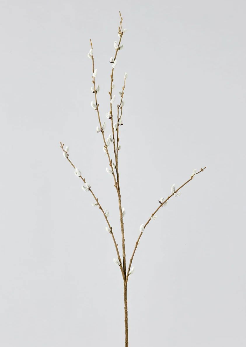 Artificial Pussy Willow Branch - 46" | Afloral