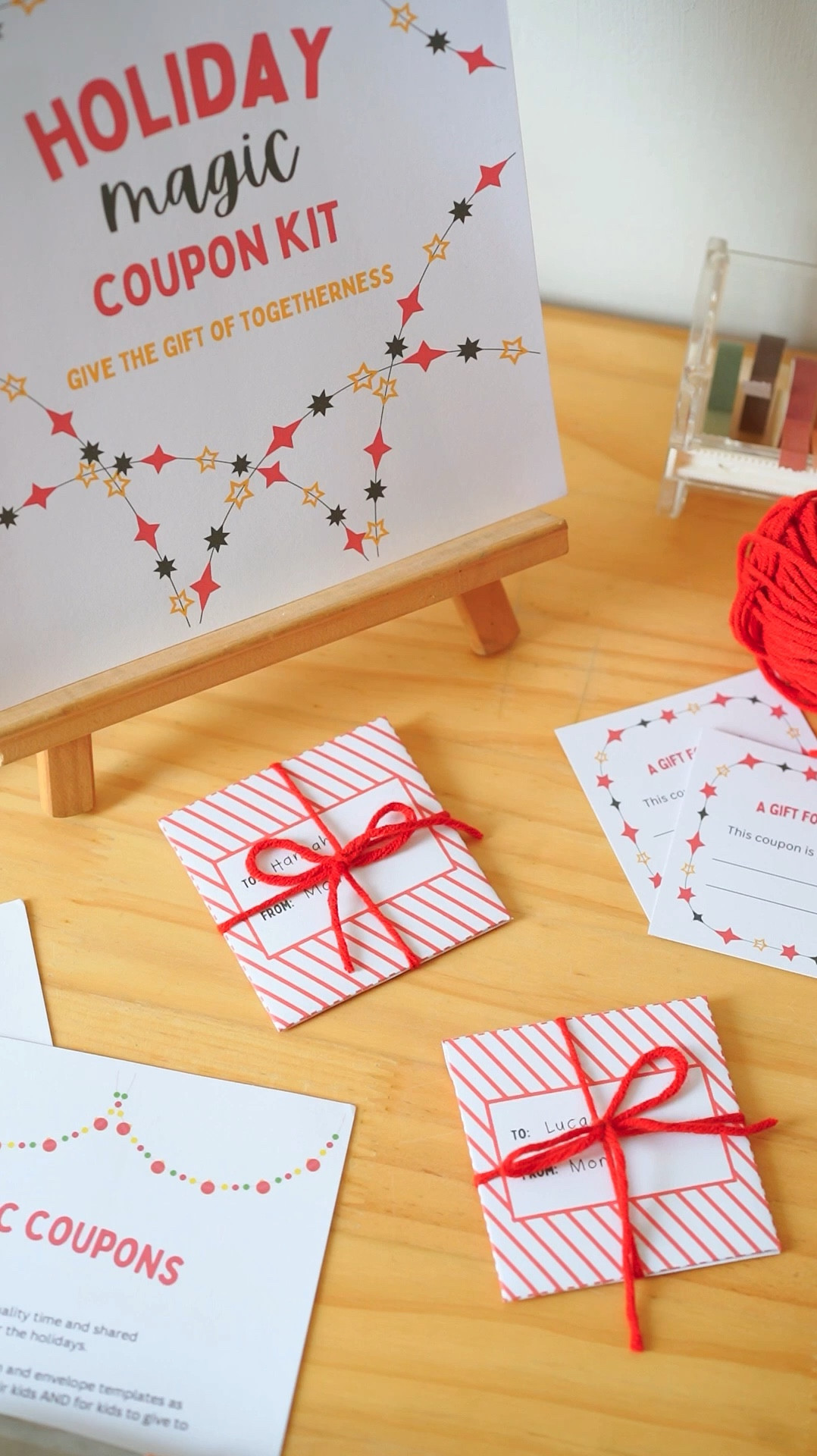 Our Holiday Magic Coupon Kit is a freebie on our website! Head to www.morningstogether.com to download it for FREE!

Everything we used to put these cute coupons together are linked below!

#LTKSeasonal #LTKHoliday #LTKKids