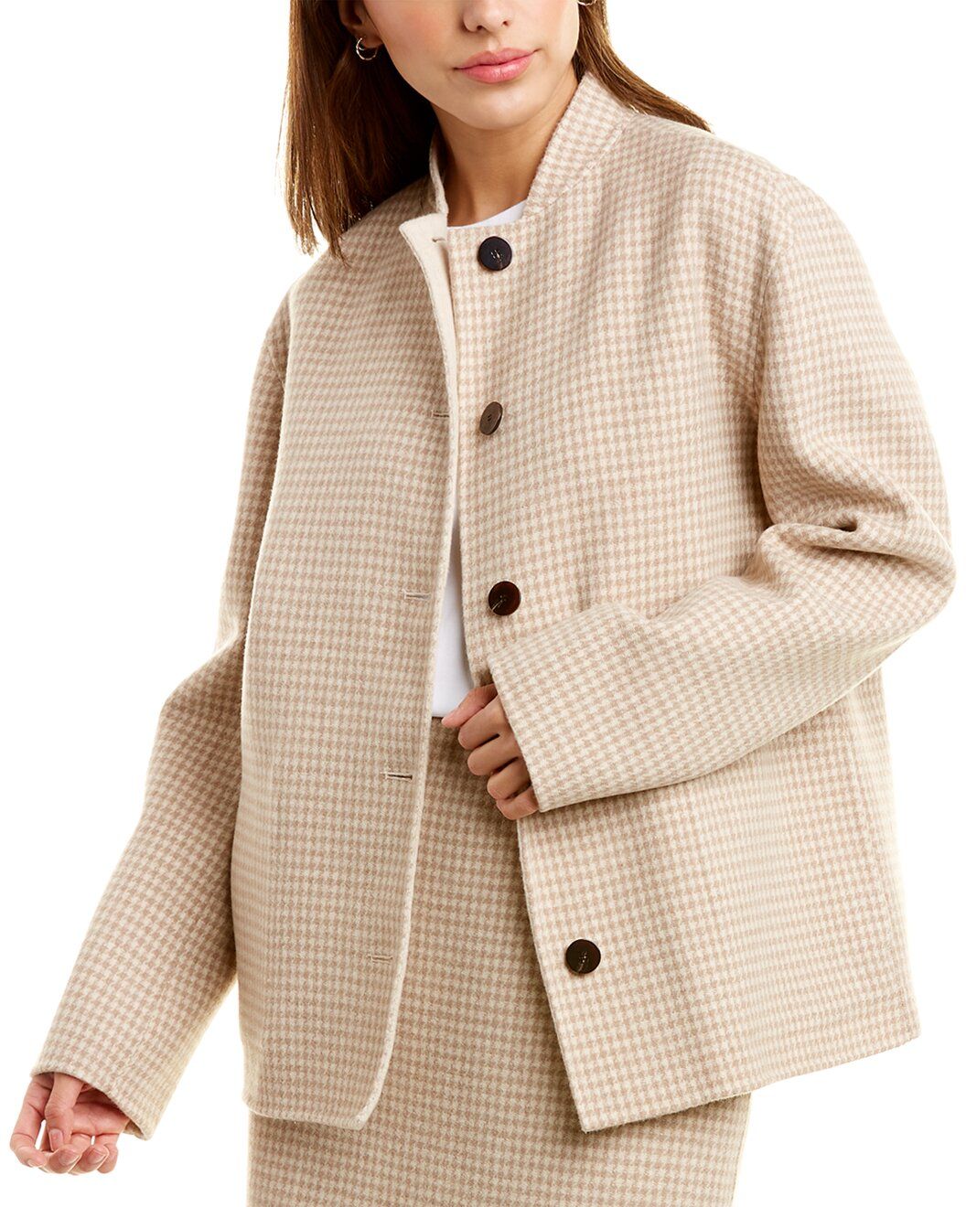 Boy Reversible Wool & Cashmere-Blend Coat | Gilt