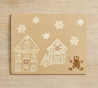 Gingerbread Village Cork Placemats - Set of 4 | Pottery Barn (US)