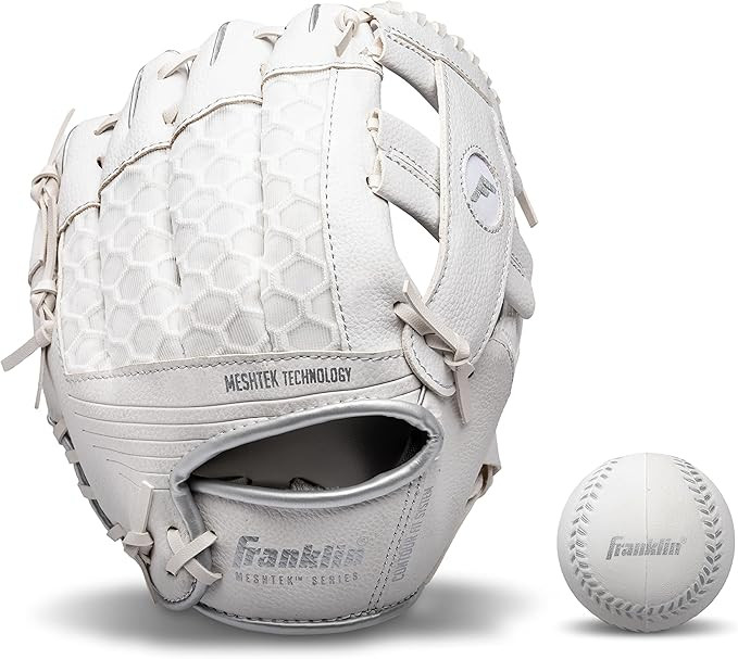 Franklin Sports Kids Baseball Glove + Foam Ball Sets - Meshtek Youth Teeball Gloves for Kids + To... | Amazon (US)