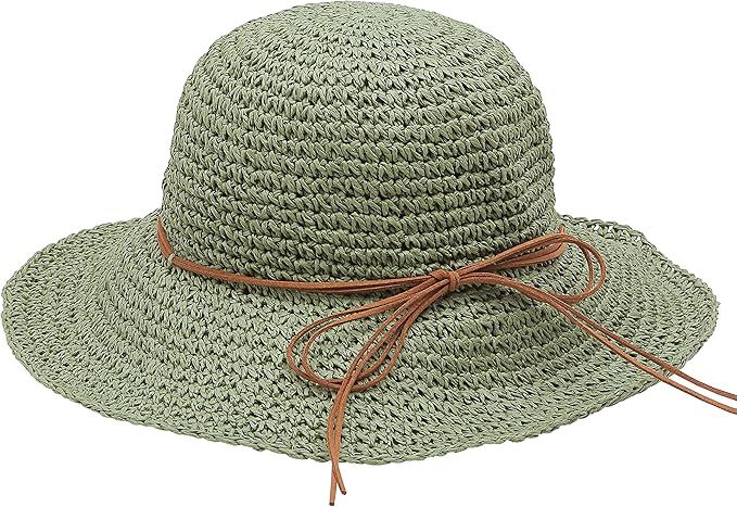 Urban CoCo Women's Wide Brim Caps Foldable Summer Beach Sun Straw Hats | Amazon (US)