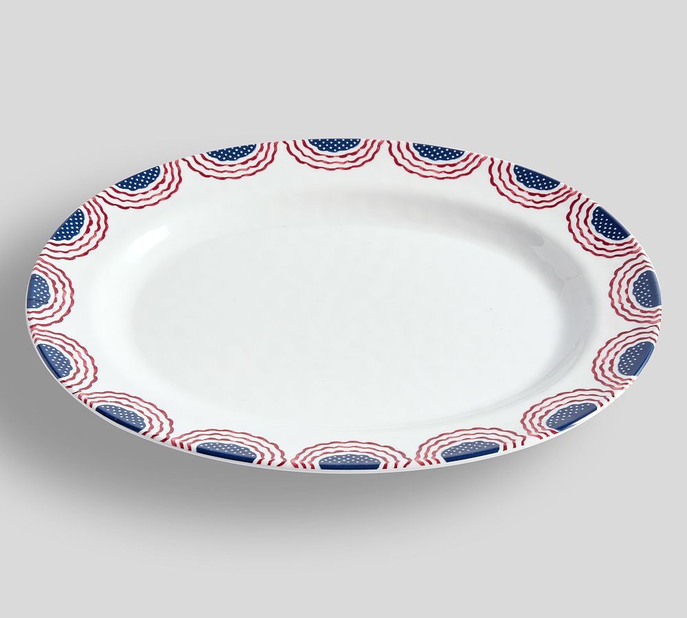 Cabana Flag Melamine Platter | Pottery Barn (US)