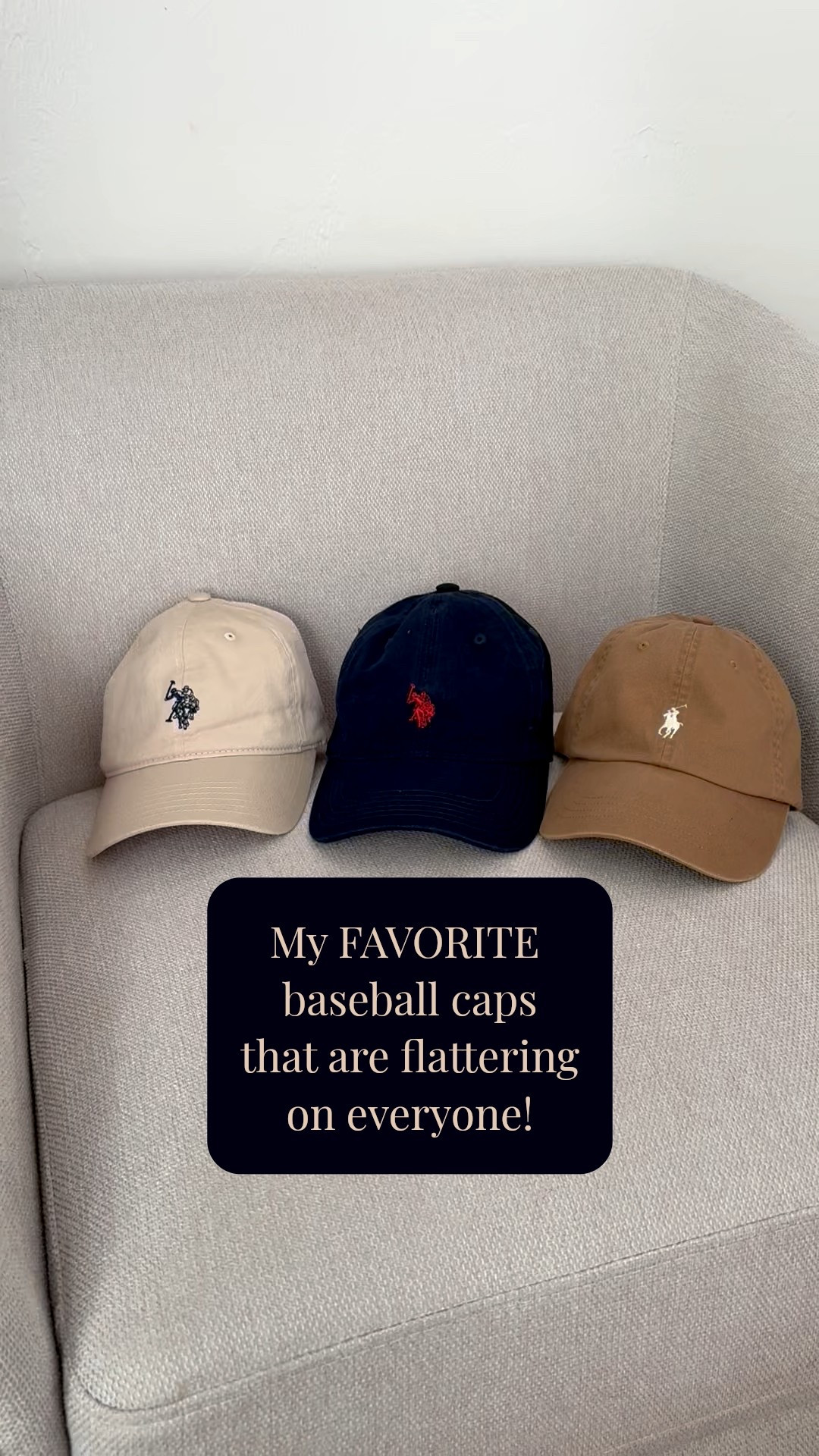 The best baseball caps that are cute and frame your face well. 
These Ralph Lauren Polo hats come in a bunch of colors but honestly you just need a few neutrals to mix and match with your wardrobe. 

#LTKdayinmylife #LTKmomlife #LTKFindsUnder100