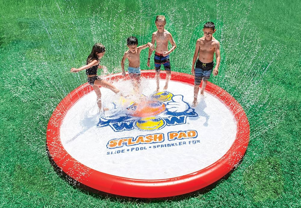 WOW Sports Giant Super Splash Pad Inflatable Splash Pad with Sprinkler | Amazon (US)