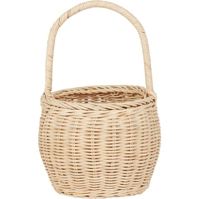 Rattan Big Berry Basket, Straw | Maisonette