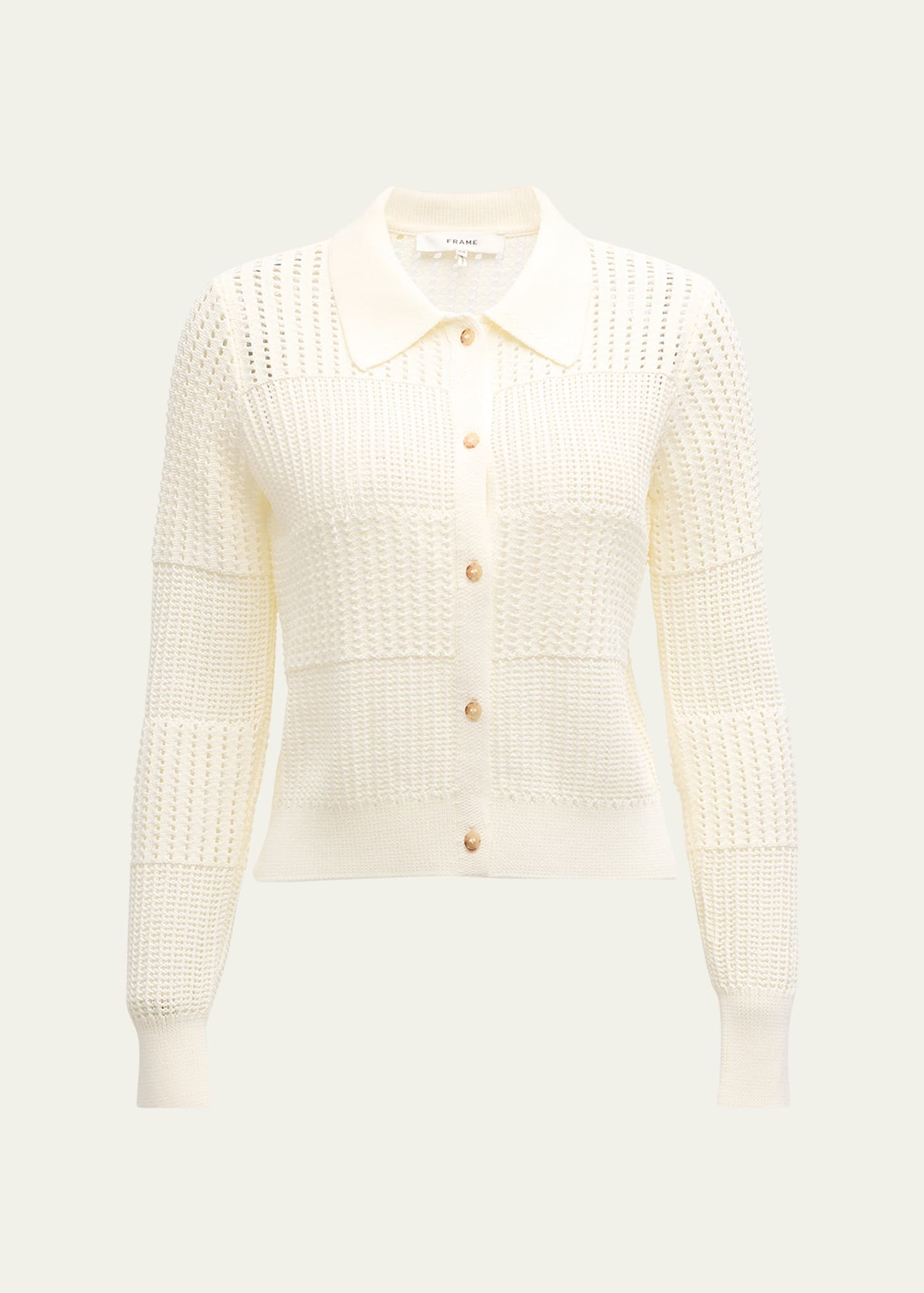 FRAME Shrunken Crochet Cardigan | Bergdorf Goodman