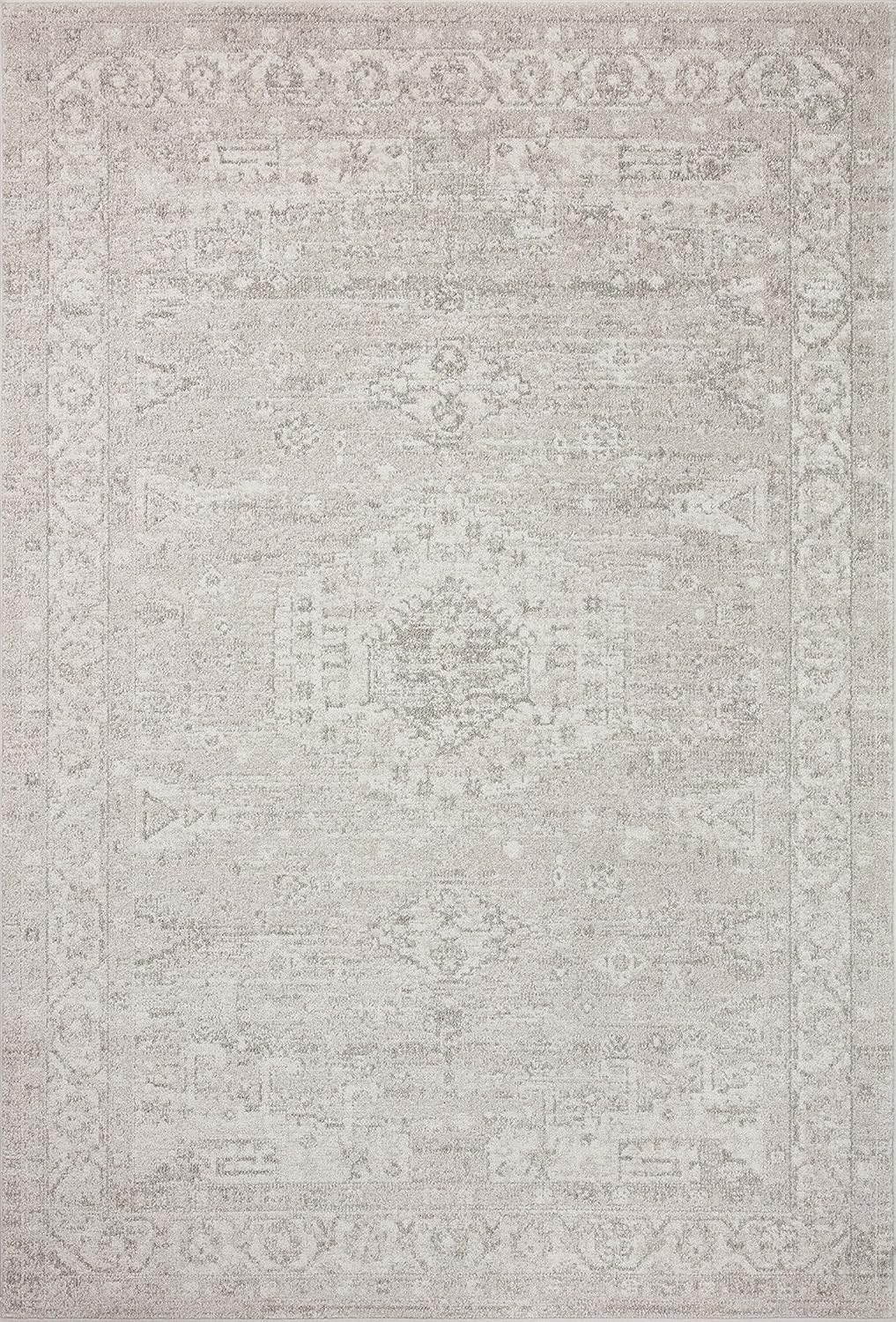 Loloi II Odette Collection ODT-02 Silver / Ivory, Traditional 2'-3" x 3'-10" Accent Rug | Amazon (US)