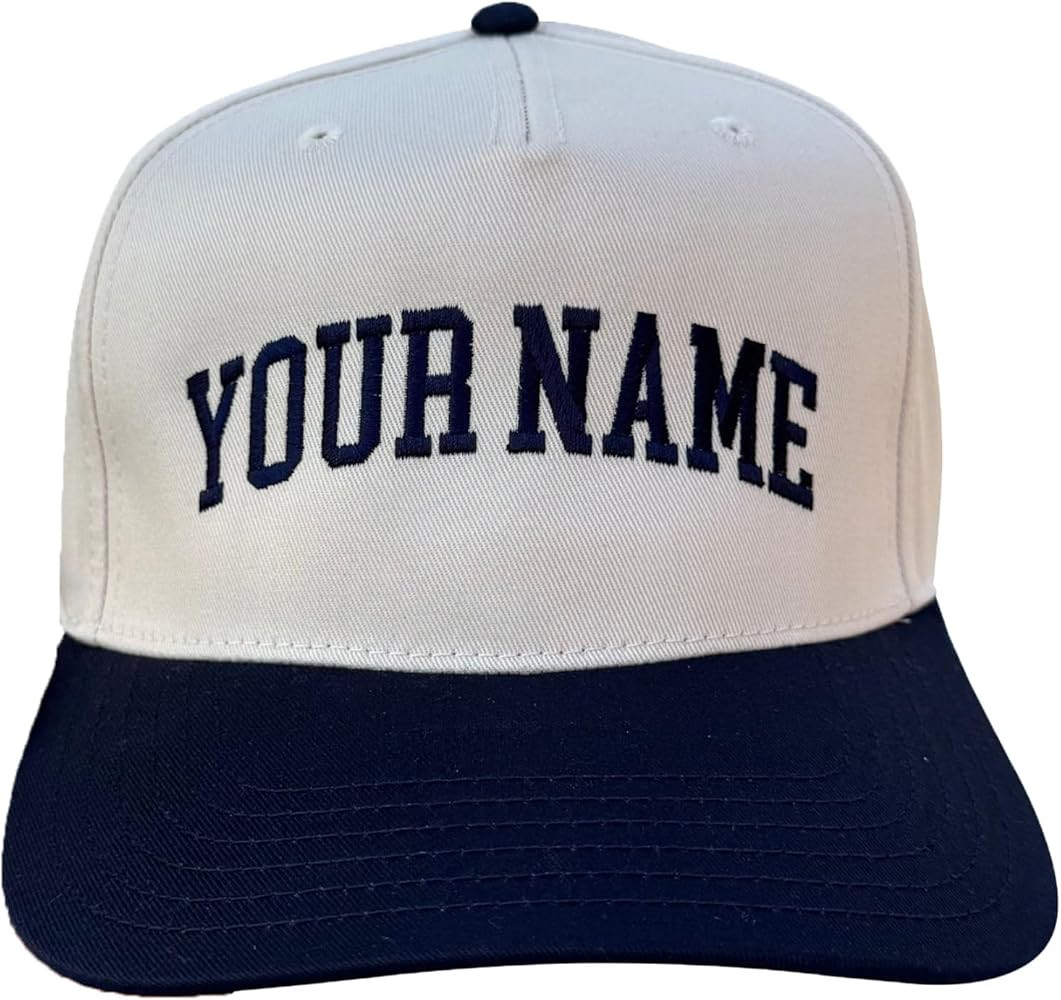 Custom Hat Add Your Own Embroidered Text Personalized Adjustable Size Baseball Cap | Amazon (US)