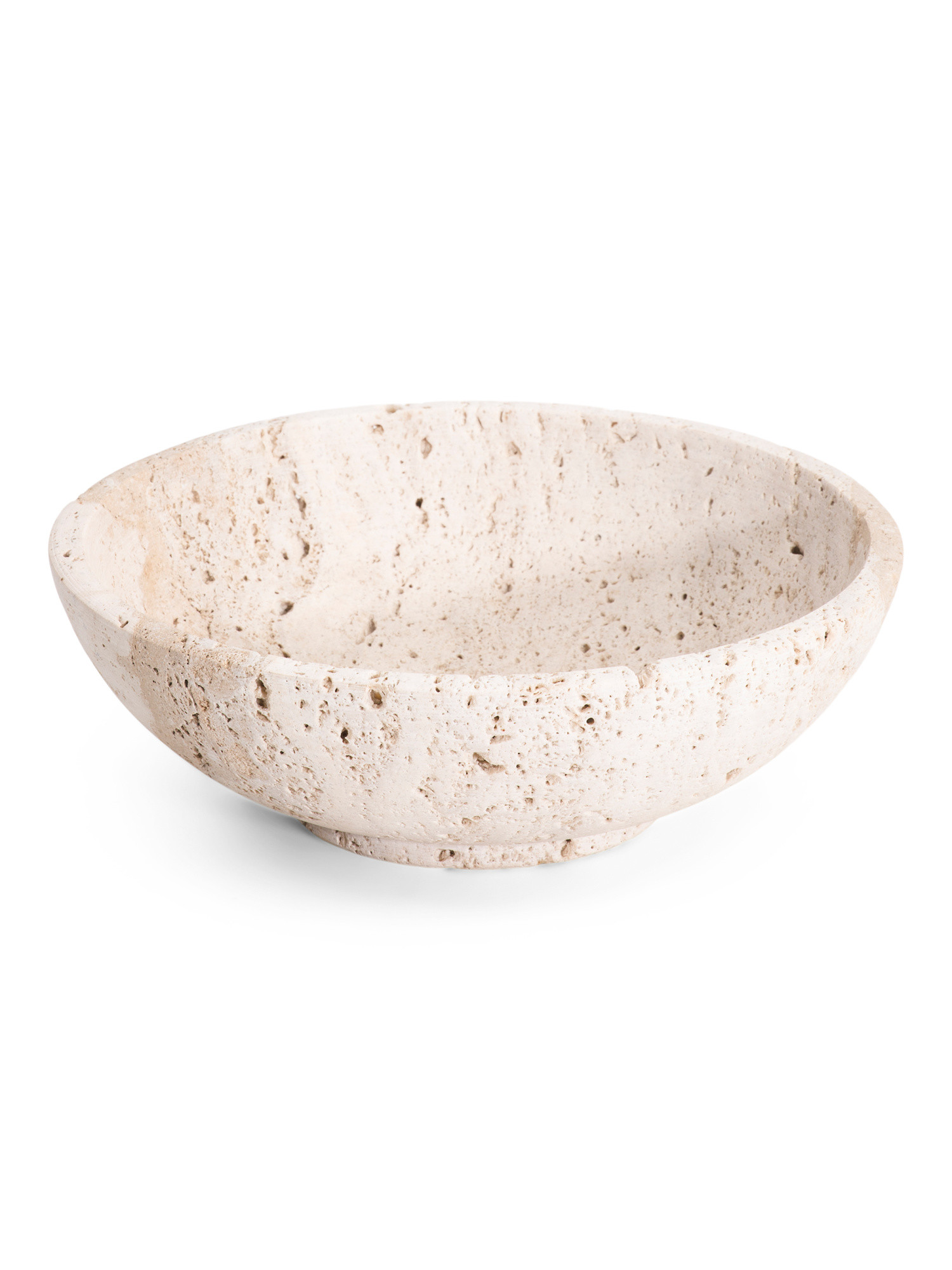 9in Travertine Stone Bowl | TJ Maxx