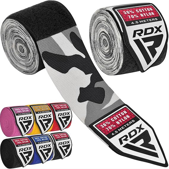 RDX Boxing Hand Wraps Inner Gloves, 180 Inch 4.5m Elasticated Thumb Loop Bandages, Mexican Style ... | Amazon (US)