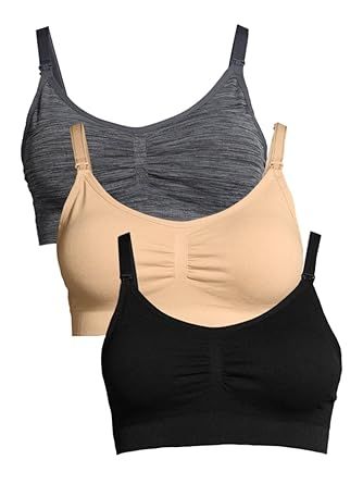 Lamaze Women's Single and Multi Pack Maternity Overnight Nursing Wide Shoulder Bra | Amazon (US)