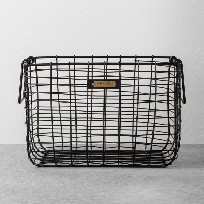 Wire Bin Black - Hearth & Hand™ with Magnolia | Target