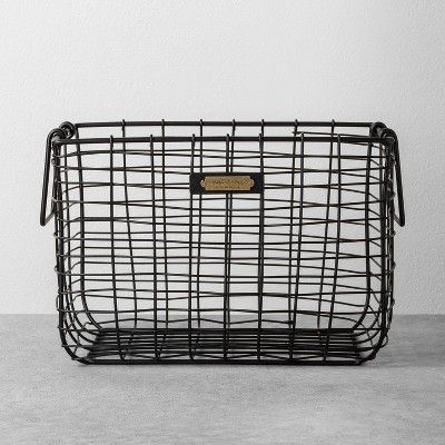 Wire Bin Black - Hearth & Hand™ with Magnolia | Target